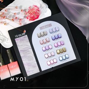 ชุดเล็ก 10 <span class=keywords><strong>สี</strong></span> ยาทา<span class=keywords><strong>เล็บ</strong></span>เจลกลิตเตอร์แคทอาย ยูวี พร้อมคุณสมบัติกันน้ำและแห้งเร็ว สำหรับอุปกรณ์ทำเล็บ ร้าน<span class=keywords><strong>เสริม</strong></span>สวย และงานศิลปะ - Product Image 6