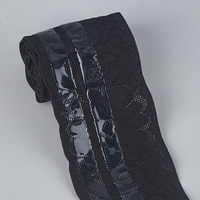 Bande élastique en silicone antidérapante de 5,5 cm pour vêtements et sous-vêtements, en nylon jacquard, avec dentelle, pour textile de maison