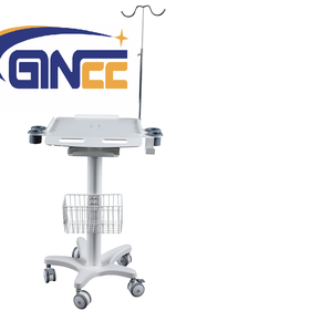 Ginee Medical Ajuste de altura Enfermería móvil Médico Laptop Stand <span class=keywords><strong>Doctor</strong></span> Workstation Trolley <span class=keywords><strong>Computer</strong></span> Cart Medical - Product Image 2