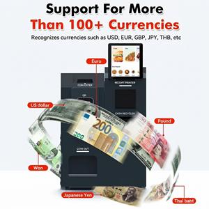 Système de point de vente (PDV) avec écran tactile de 10,1 pouces, recycleur de monnaie, distributeur de pièces, imprimante, prise <span class=keywords><strong>en</strong></span> charge SDK, kiosque de paiement <span class=keywords><strong>en</strong></span> espèces pour <span class=keywords><strong>magasin</strong></span> de détail - Product Image 4