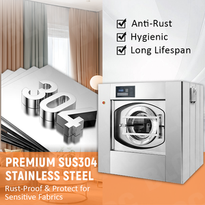 Lavadora Industrial BLCC de Alta Resistencia y Gran Capacidad (50 kg) para <span class=keywords><strong>Ropa</strong></span>, Lavadora Industrial con Extractor - Product Image 2