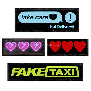 Tùy chỉnh <span class=keywords><strong>Led</strong></span> <span class=keywords><strong>Light</strong></span> Up Sticker điện tử dạ quang EL xe Sticker phát sáng trong bóng tối cho cửa sổ xe - Product Image 2