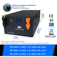 Boîtier empilable pour batterie Lifepo4 DIY EEL V3 V4 48V 16S, adapté aux cellules 200ah 230ah 280ah 302Ah, boîtier de batterie au lithium vide