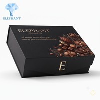 Scatola di Lusso per Cioccolatini Neri, Confezione Regalo Rigida a Forma di Libro con Logo Personalizzato e Stampa in Oro, per Dolci Premium, Ecologica