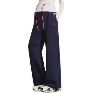 Pantalones de Maternidad Crystalline de Octubre, Azul Oscuro, Pierna Ancha, Cómodos, Transpirables, Tejidos, Pantalones Deportivos Casuales para Mujer - Product Image 2