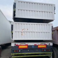 30tons-80tons 3 essieux multifonction clôture semi-remorque transport animaux/nourriture/grain/autres cargaisons en vrac