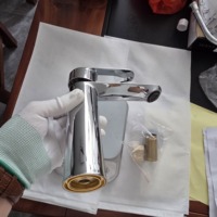 Robinet de lavabo en alliage de zinc à prix compétitif, finition chromée, monocommande, pour salle de bain - Fabricant