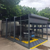 Abri de voiture rétractable extérieur du fabricant, résistant au vent et à la pluie, pour parking