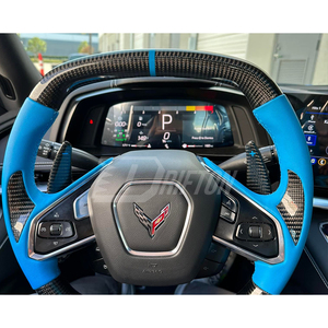 พวงมาลัยคาร์บอนไฟเบอร์แบบกำหนดเองสำหรับ Chevrolet Corvette C8 Stingray Z51 & E-Ray & Z06 Z07 ปี 2020-2026 - Product Image 4