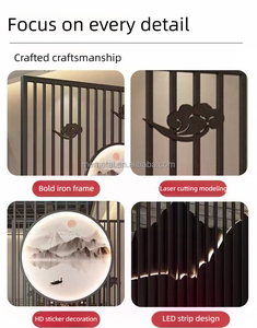 Laser cắt kim loại <span class=keywords><strong>cutout</strong></span> Divider Màn hình thép không gỉ phân vùng cho nhà hàng khách sạn bar dự án trang trí - Product Image 4