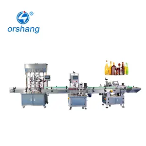 Automatic Liquid Essential Oil Plastic Bottle Olive Oil Liquid Filling And Capping Labeling Machine Production Line