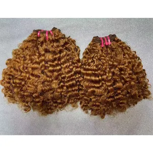 Raw virgin hair company top quality mink human hair bundles luxury extensions Malaysian deep curly hair bleached