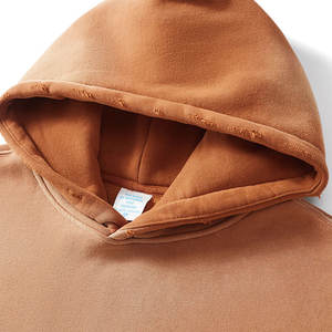 Sudadera con Capucha Retro Degradada Lavada al Ácido, Personalizable al por Mayor, de Primera Calidad, con Cierre y Corte Holgado - Product Image 2