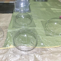 Puits de lumière dôme rond en polycarbonate thermoformage transparent pour l'éclairage du toit du centre commercial