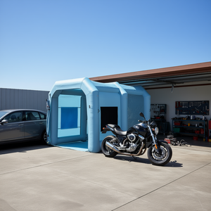 Carpa inflable para pintar autos de 13x10x9 pies con sistema de filtro de aire, cabina de pintura para autos y motocicletas. - Product Image 2