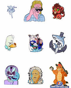 中国定制工厂批发价男士女士时尚胸针 - Product Image 4