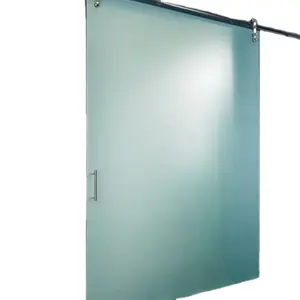 3/8英寸thk 6毫米透明切割无框钢化酸蚀厨房淋浴按摩面板滑动门玻璃
