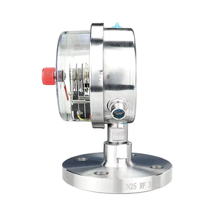 Không Thấm Nước Thép không gỉ áp kế 100 mét Điện liên hệ với cơ hoành áp suất khí Đồng hồ đo với CE - Product Image 2