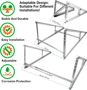 Solar Ballasted Roof Mounting Systems Solar Triangle Mounting Bracket For Solar Roof Mounting System