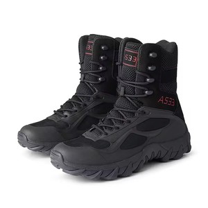Botas tácticas para hombre con cordones, color arena, tela Oxford, para senderismo y escalada al aire libre. - Product Image 5
