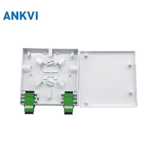 กล่องต่อสายไฟเบอร์ออปติก 86 หน้าแผง 2 พอร์ต SC FP86 FTTH กล่องติดผนัง 86x86 มม. - Product Image 2