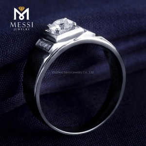 Bague pour homme Messi Jewelry, alliances de fiançailles et de mariage, bijoux en or 14k 18k, vente en gros, bagues en moissanite pour homme AU750 - Product Image 6