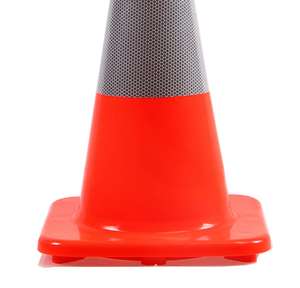 शीर्ष बिक्री 18 इंच रोड कोन लचीला पीवीसी सुरक्षा प्रयुक्त यातायात कोन का निर्माण करें - Product Image 6