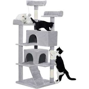 Made4Pets Árbol para Gatos de Sisal de 56 Pulgadas con Múltiples Niveles, Torre para Gatos de Interior, Mueble Resistente para Gatos y Gatitos - Product Image 1