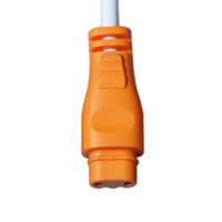 Câble Connecteur Plat DC Mâle-Femelle 2 Fils Pré-Étamellés Blanc pour Connexion d'Alimentation de Panneau LED