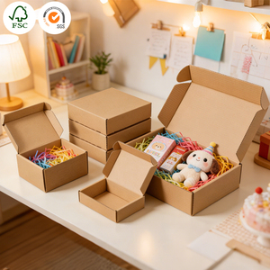 Emballages personnalisés <span class=keywords><strong>en</strong></span> papier recyclé, résistants, imperméables, écologiques, aseptiques et réutilisables avec poignée pour produits électroniques et cadeaux - Product Image 1