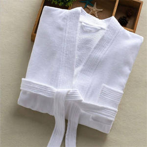 Peignoir en velours éponge <span class=keywords><strong>de</strong></span> coton épaissi pour hôtel 5 étoiles - Fournisseur direct <span class=keywords><strong>de</strong></span> linge <span class=keywords><strong>de</strong></span> lit long en lin - Product Image 1