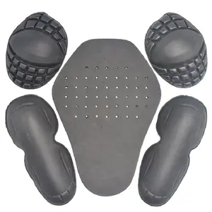 Moviajar sf001 5 pçs/set eva, protetor de ombro/joelho para motocicleta, jaqueta ou calça, de ombro, motocicleta