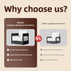 <span class=keywords><strong>Fauteuil</strong></span> pivotant moderne avec <span class=keywords><strong>coussin</strong></span> en mousse à séchage rapide et <span class=keywords><strong>housse</strong></span> hydrofuge pour terrasse, balcon et cour. - Product Image 3