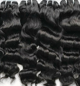 Ciocche di <span class=keywords><strong>Capelli</strong></span> Umani Vergini Non Trattati, Onda Morbida, Cuticole Allineate, Ciocche Grezze Cambodgiane Ondulate per <span class=keywords><strong>Extension</strong></span> Cucite - Product Image 6