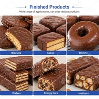 Machine à enrober le chocolat et le sucre pour gâteaux avec système de refroidissement