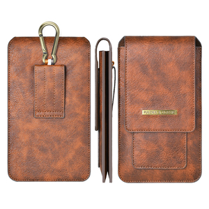 Phụ kiện điện thoại thể thao bán buôn, ví điện thoại nam đa năng, túi đeo hông bằng da có nam châm cho ốp điện thoại - Product Image 4