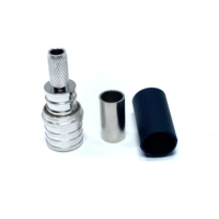 Prise mâle QMA à sertir droit sans soudure EZ 195 RG58 câble coaxial radiofréquence connecteur RF