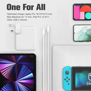 Adaptateur secteur USB-C pour <span class=keywords><strong>MacBook</strong></span> <span class=keywords><strong>Pro</strong></span>/Air 140W UK Socket Standard Type-C <span class=keywords><strong>Chargeur</strong></span> d'ordinateur portable Protection OVP pour caméra Écouteurs - Product Image 3