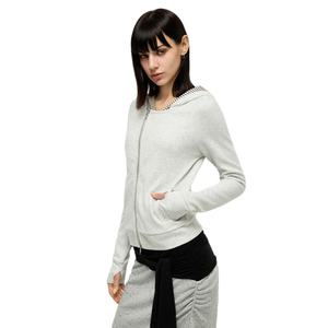 <span class=keywords><strong>Sudadera</strong></span> con Capucha Holgada de Estilo Vintage para <span class=keywords><strong>Mujer</strong></span>, Mezcla de Poliéster y Algodón, Manga Larga, para Yoga, Entrenamiento, Actividades al Aire Libre, Primavera - Product Image 1