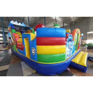 Château gonflable amusant pour enfants patte chien cavalier patrouille rebond château maison funcity avec toboggan - Product Image 4