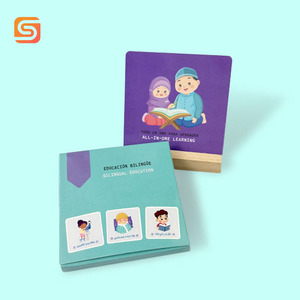 印刷教育学习闪存卡定制西班牙语和英语儿童闪存卡 - Product Image 4