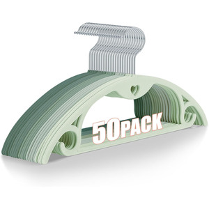 Cintres en velours, cintres en feutre robustes pour chemises et pulls, cintres antidérapants sans épaules en relief pour armoire - Product Image 1