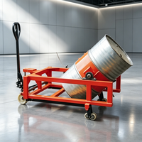 Mélangeur de fûts électrique 400 kg, rotateur pour fûts d'huile de 55 gallons, machine de mélange à rouleaux, levage industriel mobile, rotation à 360 degrés