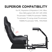 GY032 acepta grandes pedidos de exportación asiento personalizado simulador de carreras Sim aparejos de carreras cabina plegable para Logitech G25,G27,G29,G920,PC