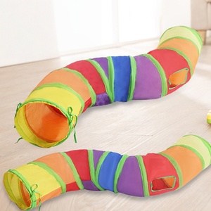 Pet Accessories <strong>Cat</strong> Products Wholesale S <strong>T</strong> Shaped Eco-friendly Foldable Interactive Movement <strong>cat</strong> Toy Tunnel Passage - Product Image 4