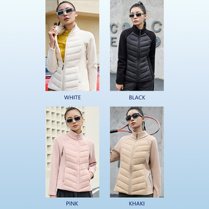 Vente chaude coupe-vent femmes doudounes léger chaud manteau équestre vestes blanc canard remplissage veste d'équitation - Product Image 5