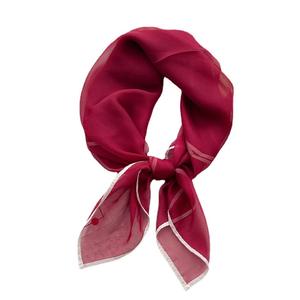 Petit foulard carré uni de 70 cm pour femme, voile transparent d'été, foulard décoratif polyvalent, foulard fin de plage, foulard musulman - Product Image 5