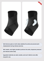 Attelle de cheville élastique souple à talon ouvert pour le soulagement du tendon d'Achille, la récupération des blessures sportives, anti-entorse et respirante