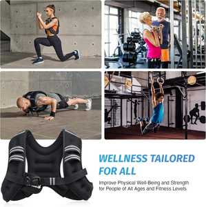 Kişisel Fitness için mukavemet eğitimi ve kas egzersiz 6-30LB için yansıtıcı şerit ağırlıklı yelek - Product Image 6