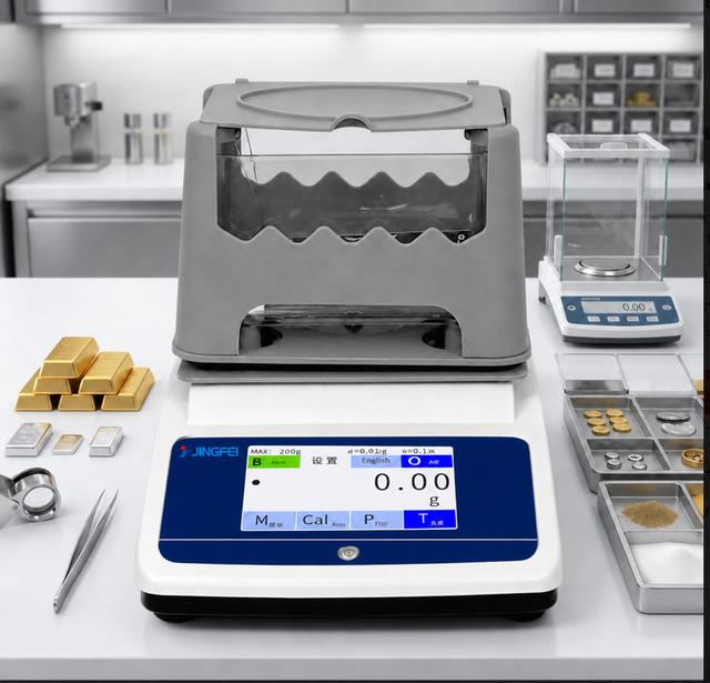 MH-600CG Touchscreen Density Meter 600g 0.001g/cm³ Solid & Liquid Specific Gravity Tester Gold Silver Jewelry Densitometer